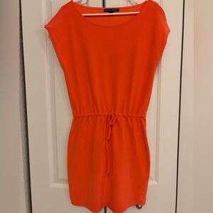 Boston Proper Bold Orange Dress